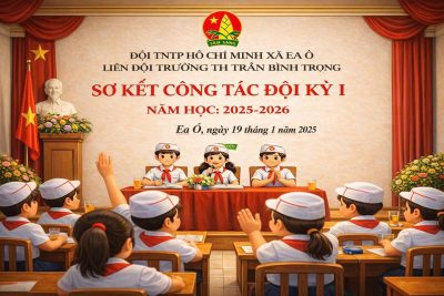 Ngày 19/1/2026 Liên đội tổ chức sơ kết công tác đội kỳ I năm học 2025-2026